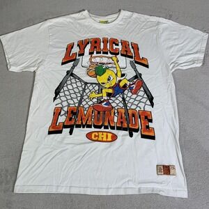 Lyrical Lemonade Shirt Mens Large White Lemon Man Series Basketball Graphic Tee